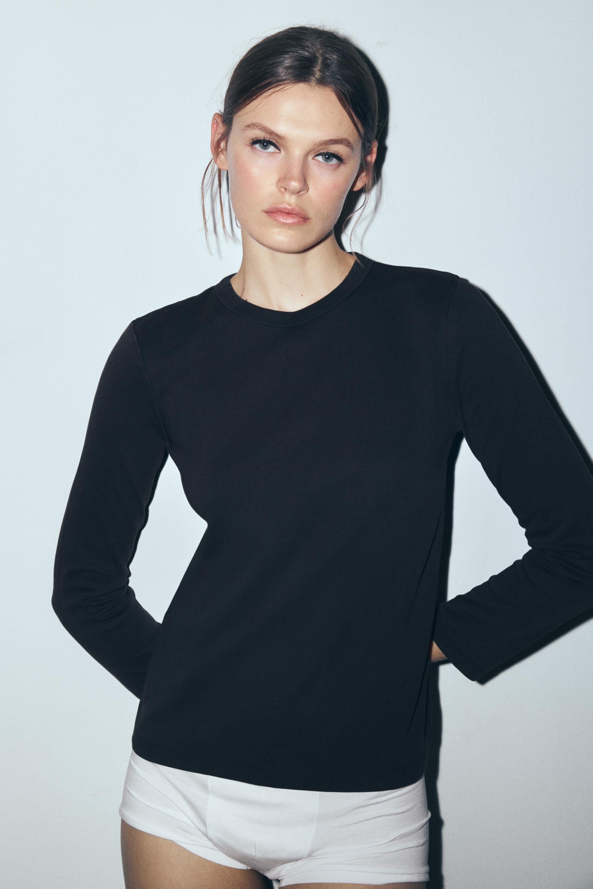 INTERLOCK LONG SLEEVE T-SHIRT